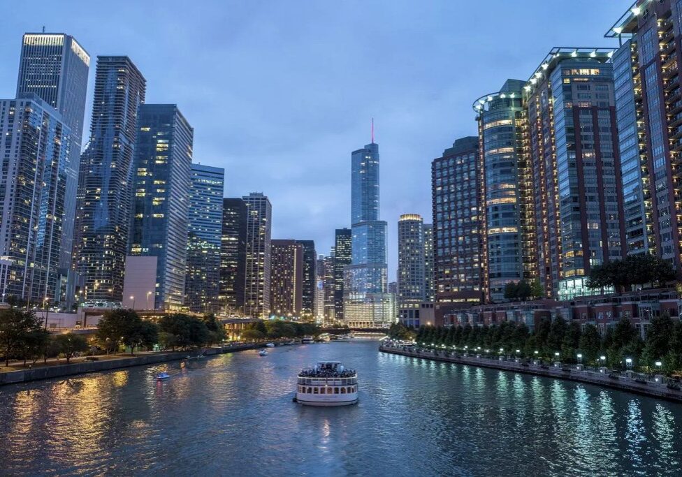 Cityscape in Chicago, United States